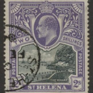 1903 St Helena. KEVII  SG.60 2/- black & violet. fine used.