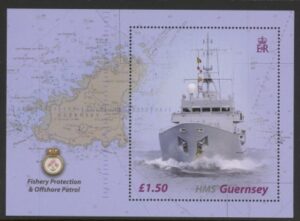 2003 Guernsey MS.997 HMS Guernsey Mini Sheet U/M (MNH)