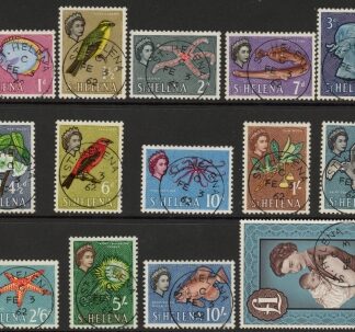 1961-5 St Helena SG.176-89 14 values fine used.