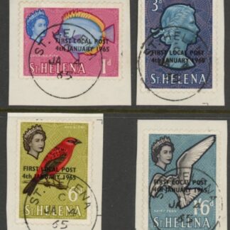 1963  St Helena. SG.193-6 First Local Post. (on paper) fine used.