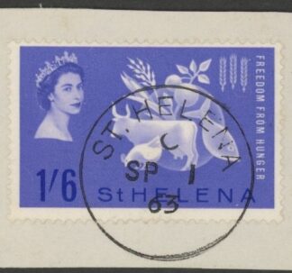 1963 St Helena.  SG.190  Freedom From Hunger. fine used. (on paper)