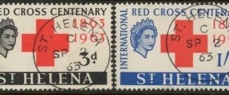 1963  St Helena. SG.191-2 Red Cross Centenary. set 2 values fine used