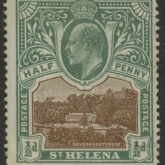 1903 St Helena KEVII SG55  ½d brown & grey-green. very fine used.
