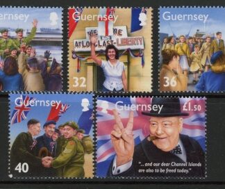 2005 Guernsey SG.1060-4 WWII 3rd Series Set of 5 values U/M (MNH)