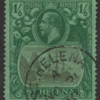 1927 St.Helena SG.107 KGV 1/6d grey & green/green (wmk. script). very fine used.