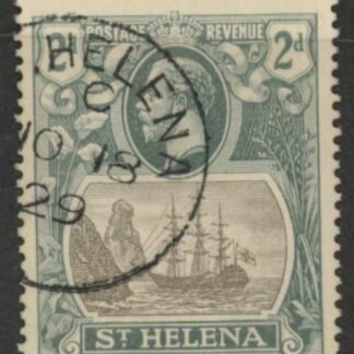 1923 St. Helena - SG.100  2d grey & slate. (wmk Script) very fine used.