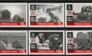 2014 IOM SG1917-22 70th Anniv of D-Day Set of 6 values U/M (MNH)