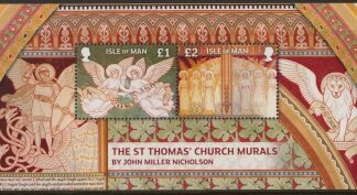 2013 IOM MS.1851 St. Thomas Church Murals Mini Sheet U/M (MNH)