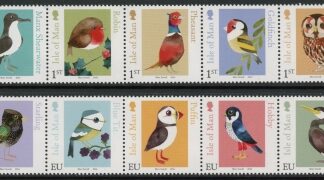 2016 IOM  SG.2086-95 Matt Sewell's Birds Set of 10 values U/M (MNH)