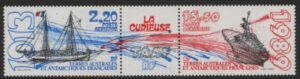 1989 French Antarctic - SG.250-1  'Air' Ships   2 values U/M (MNH)