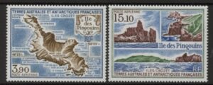 1988 French Antarctic - SG.240-1   'Air' Penguin Island   2 values U/M (MNH)