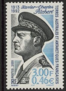 2001  French Antarctic  SG.441  9th Death Anniv. of Xavier Charles Richert. 1 value. U/M (MNH)