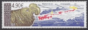 2005  French Antarctic  SG.540  Elephant Seal & Oceanographic chart. 1 value. U/M (MNH)
