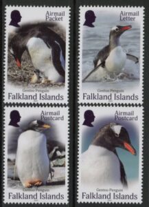 2025 Falkland Islands SG.tba Gentoo Penguins. Set of 4 values U/M (MNH)