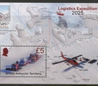 2025 British Antarctic SG.tba Logistics Expedition. mini sheet. U/M (MNH)