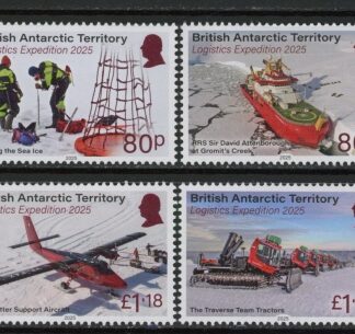 2025 British Antarctic SG.tba Logistics Expedition. set 4 values. U/M (MNH)