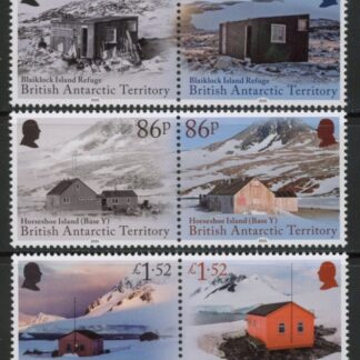 2025 British Antarctic SG.tba  Historic Huts & Bases. set 6 values. U/M (MNH)