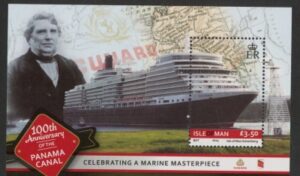 2014 IOM MS.1924 Centenary of the Panama Canal Mini Sheet U/M (MNH)