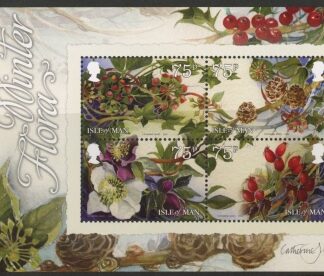 2014 IOM Ms1875 Winter Flora Mini Sheet U/M (MNH)