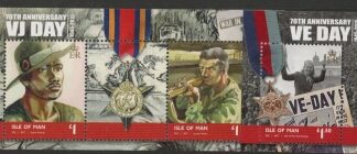 2015 IOM MS.1975 Anniv of End of WWI Mini Sheet U/M (MNH)