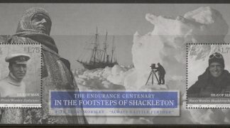 2016 IOM MS.2113 Footsteps of Shackleton Mini Sheet U/M (MNH)