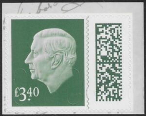 V5070  £3.40 Grey-Green M25L MPIL  ex CY12 Queen Victoria. U/M (MNH