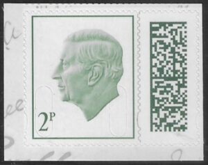 V5270  2p grey-green M25L MPIL  ex CY12 Queen Victoria. U/M (MNH