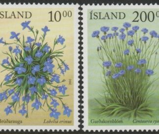 2002 Iceland SG.1024-5 Summer Flowers Set of 2 values U/M (MNH)