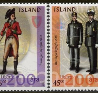 2003 Iceland SG.1038-9 Police Force Set of 2 values U/M (MNH)