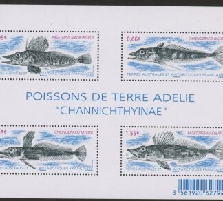 2015 French Antarctic MS.743 Antarctic Fish Mini Sheet U/M (MNH)