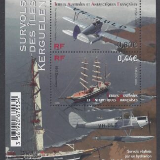 2016 French Antarctic MS.773 Overflights of Kergulen Islands Mini Sheet U/M (MNH)