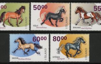 2001 Iceland SG.994-8 Horses Set of 5 values U/M (MNH)