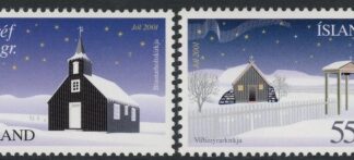 2001 Iceland SG.1007-8 Christmas Set of 2 values U/M (MNH)