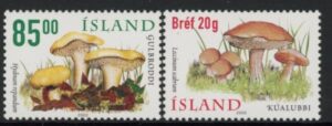 2002 Iceland SG.1011-2 Fungi Set of 2 values U/M (MNH)