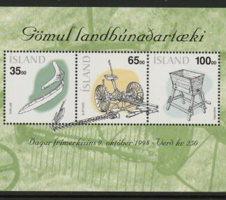 1998 Iceland MS.908 Stamp Day Mini Sheet U/M (MNH)