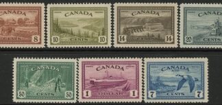 1946-7 Canada SG.401-7 Peace Set of 7 values mounted mint