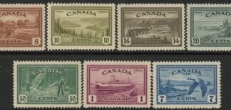 1946-7 Canada SG.401-7 Peace Set of 7 values U/M (MNH)