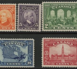 1927 Canada SG.266-70 60th Anniv of Confederation Set of 5 values U/M (MNH)