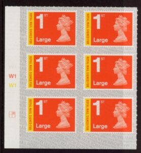 U3050 1st Large 'Signed For'  Cyld W1 x 3 M20L  SBP T2 L/s  grid  R1 C2  Walsall U/M (MNH)
