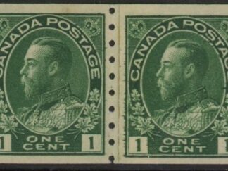 1912  Canada  SG.219  1c yellow-green  imperf x perf 8  coil pair  U/M (MNH)
