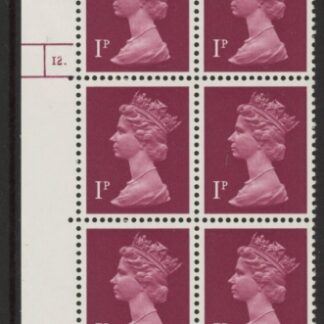 U64 (x-)  Harrison 1p crimson (ACP) PVAD. cyld 12 dot . U/M (MNH)