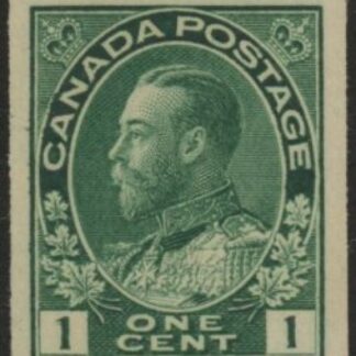 1914 Canada SG.217 1c blue green Perf 12 x Imperf  u/m (MNH)