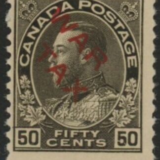 1915  Canada  SG.227  50c sepia overprinted 'WAR TAX'  mounted mint.
