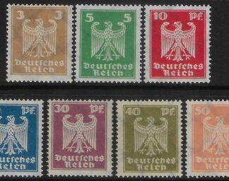 1924 Germany SG.369-375  set 7 values U/M (MNH)