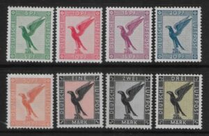 1926 Germany SG.392-399 'AIR'set 8 values U/M (MNH)