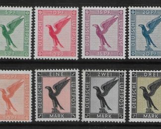1926 Germany SG.392-399  'AIR'set 8 values U/M (MNH)