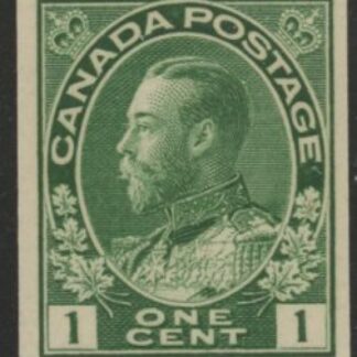 1913  Canada  SG.224a  1c  blue-green perf 8 x imperf.  U/M (MNH)