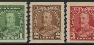 1935 Canada SG.352-4 Coil Stamps Set of 3 values U/M (MNH)