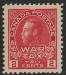 1915 Canada  SG.230  2c rose-carmine mounted mint