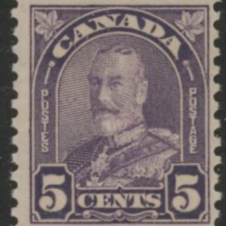 1928 Canada SG.279 5c violet mounted mint